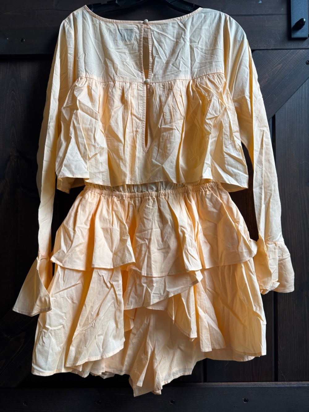 ASOS Peach Ruffle Romper - Picture 2 of 3
